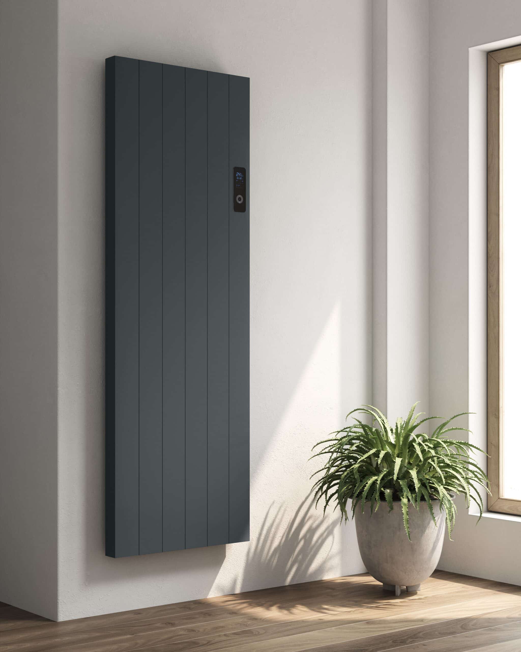 Nika Elektrisk Radiator Vertikal Antracit