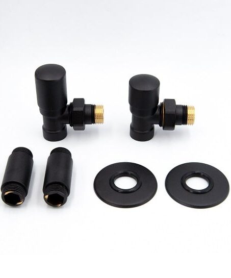 Reina Portland Vinklet Ventilsæt Sort